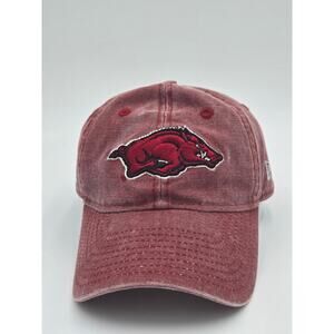 New Era Arkansas Razorbacks NCAA Heritage Adjustable Strapback Hat Red Cap